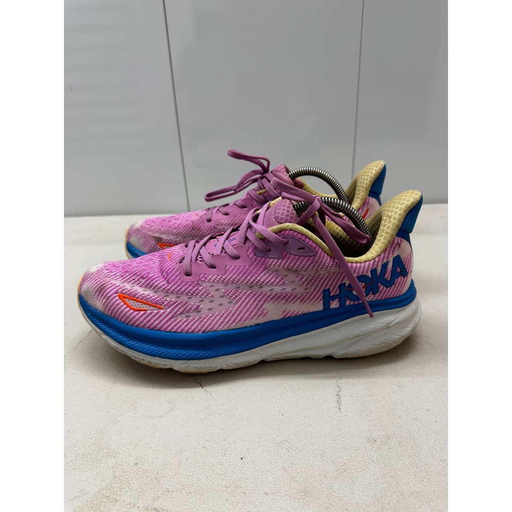Hoka One One Clifton 9 Mens 11 Running Shoes Cyclamen Sweet Corn 1127895 CSLC